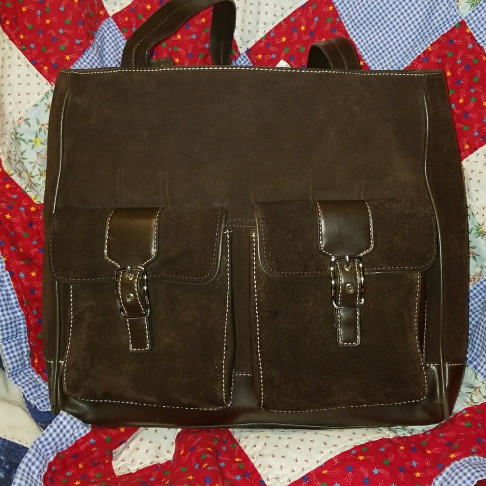 Suede Liz Claiborne tote